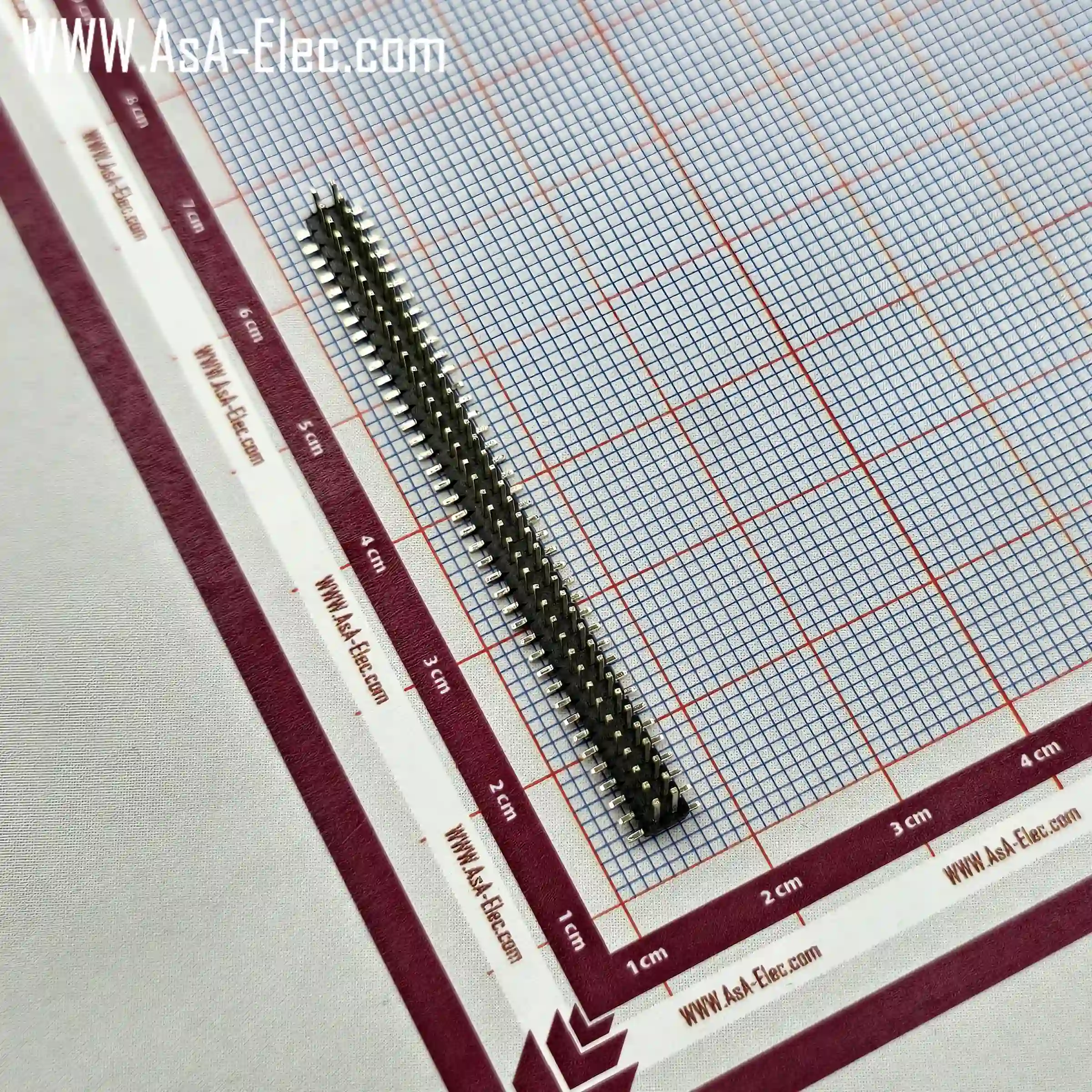 پین هدر 40*2 نری اتصال سطحی 1.27 میلیمتر SMD